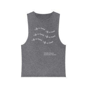 Life Is Good Stonewash Tank Top — Casual Vintage Muscle Tee