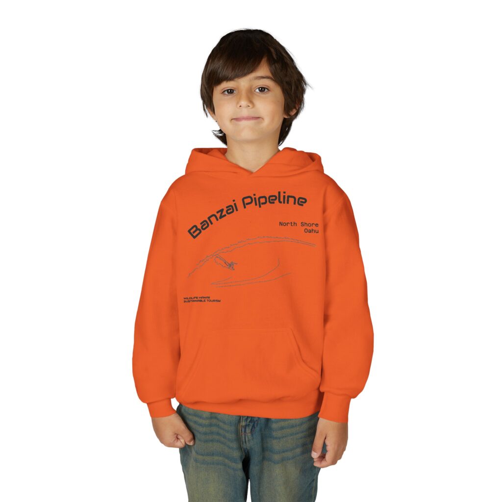 Youth Hoodie - Banzai Pipeline Surf Graphic Pullover