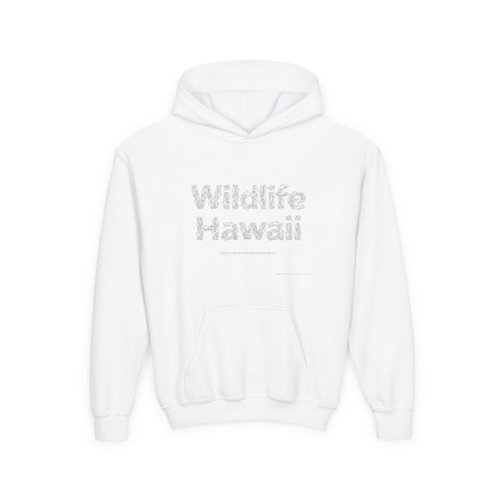 Youth Hoodie — 'Wildlife Hawaii Shark Graphic Sweatshirt